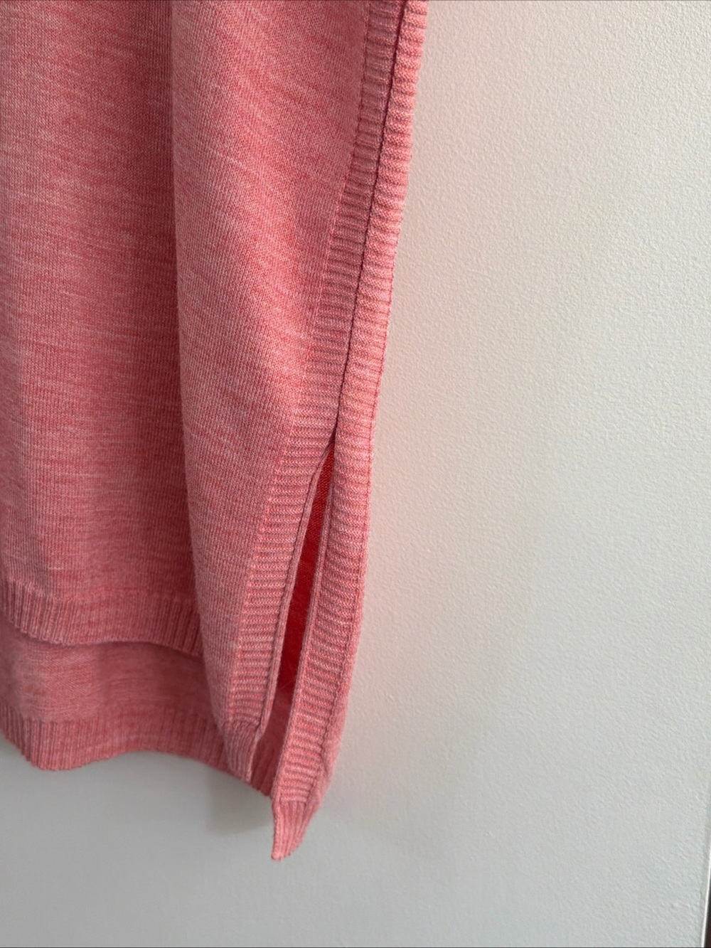 MerSea Catalina Polo Sweater Women’s OS One Size Coral V Neck Collar Coastal - Picture 5 of 10